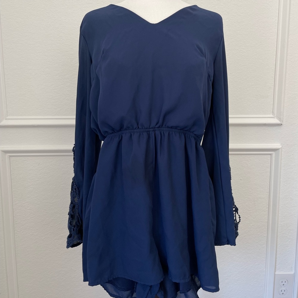 Charlotte Russe Blue Romper